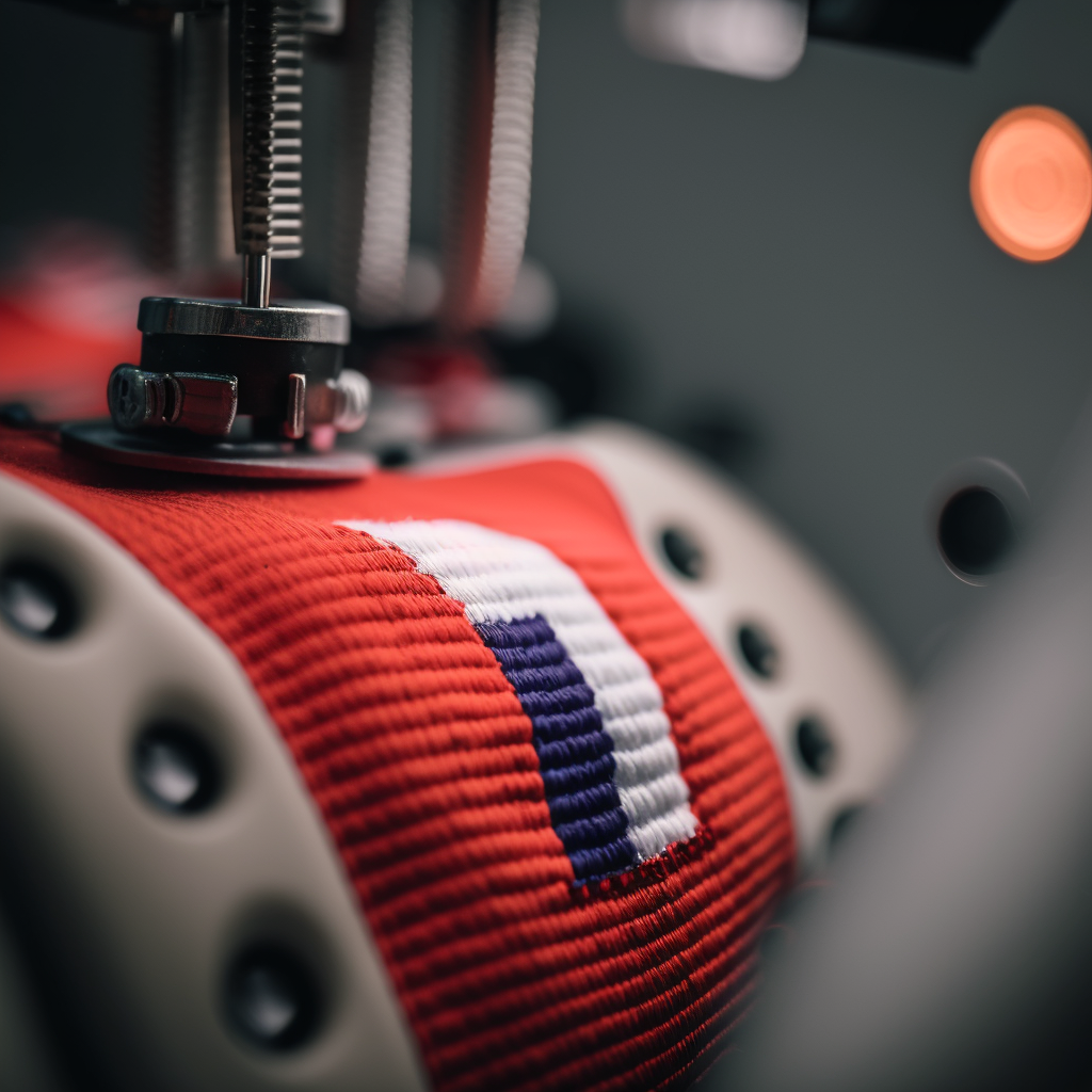 Cameron S close up image of stitching on a flag shot on a canon c2868676 2bba 4141 93d0 ab30c2dac320
